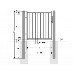 Furtka uniwersalna ZIELONA F-P15